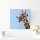 Giraffe Portretwandklok Vierkante Klok (Huis)