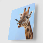 Giraffe Portretwandklok Vierkante Klok (Hoek)