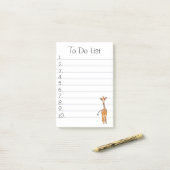 Giraffe Post-it® Notes (Op bureau)