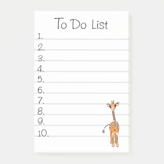 Giraffe Post-it® Notes (Voorkant)