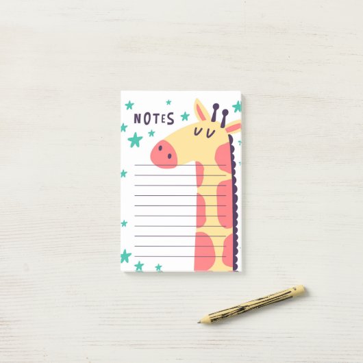 Giraffe Post-It-notities Post-it® Notes (Op bureau)