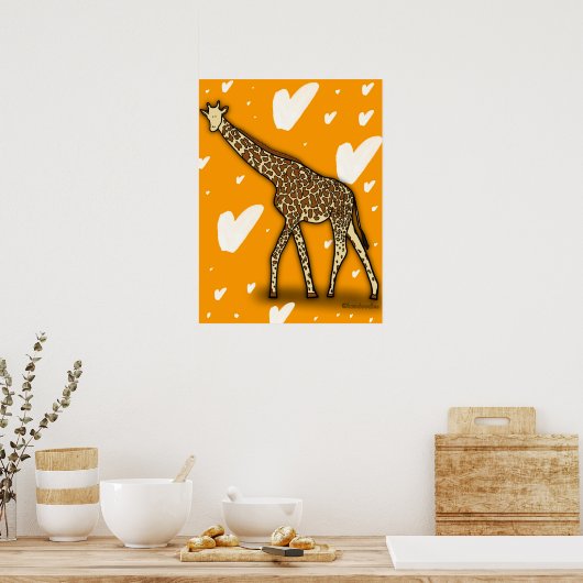 Giraffe Poster (Keuken)