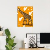 Giraffe Poster (Thuiskantoor)