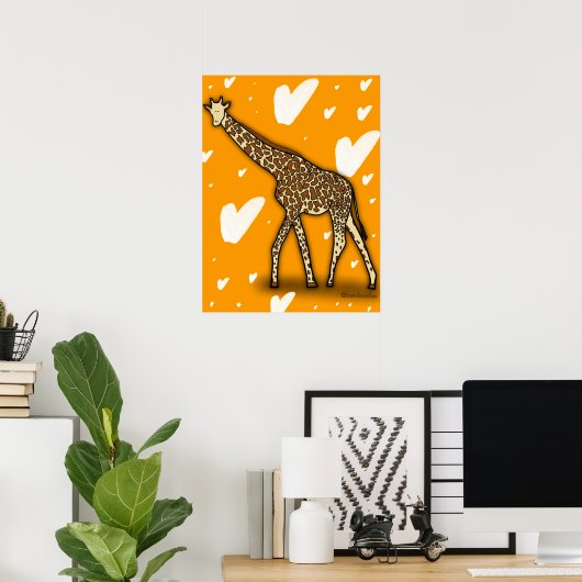Giraffe Poster (Thuiskantoor)