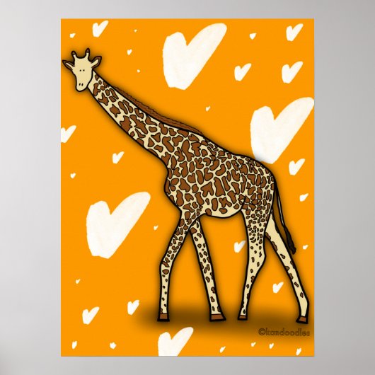 Giraffe Poster (Voorkant)