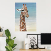 Giraffe Poster (Thuiskantoor)