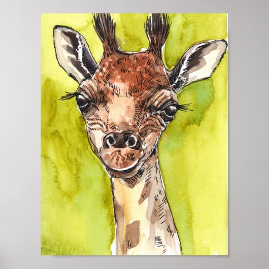 Giraffe Poster (Voorkant)