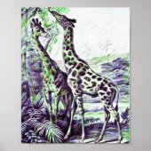 Giraffe Poster (Voorkant)