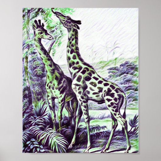 Giraffe Poster (Voorkant)