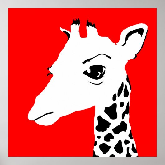 giraffe poster (Voorkant)