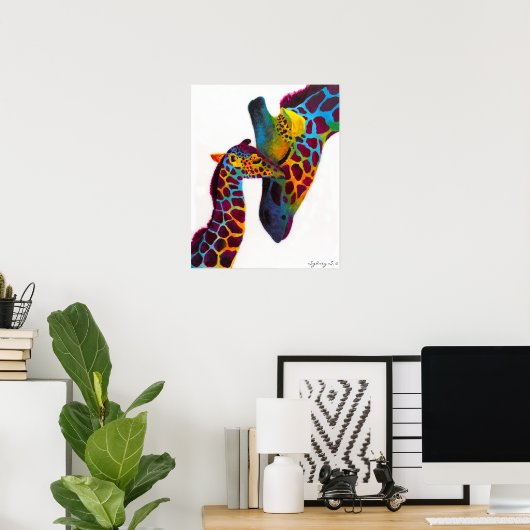 Giraffe Poster (Thuiskantoor)