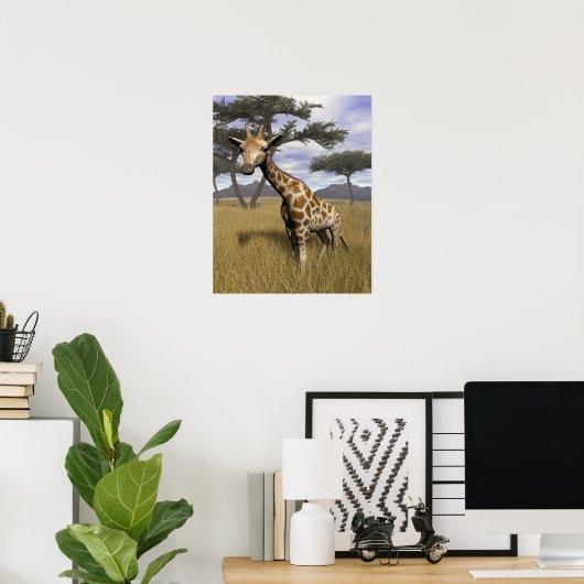 Giraffe Poster (Thuiskantoor)