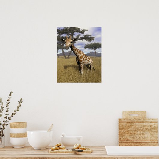 Giraffe Poster (Keuken)