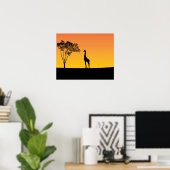 Giraffe Poster (Thuiskantoor)