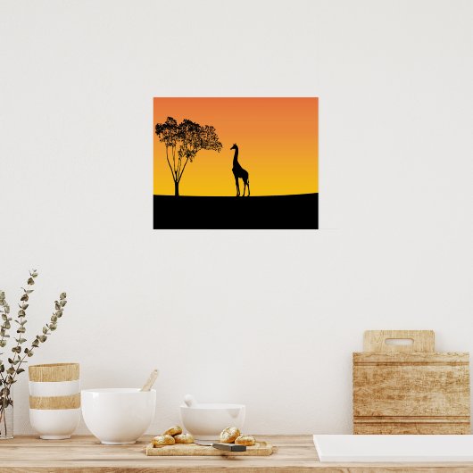 Giraffe Poster (Keuken)