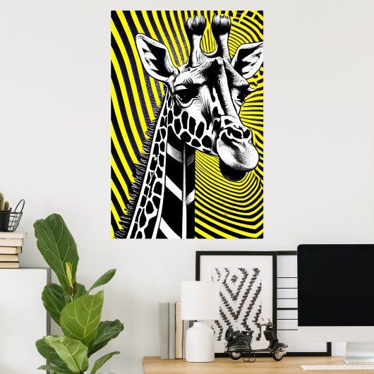 Giraffe Poster (Thuiskantoor)