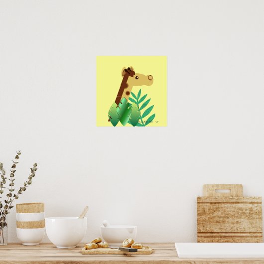 Giraffe Poster (Keuken)