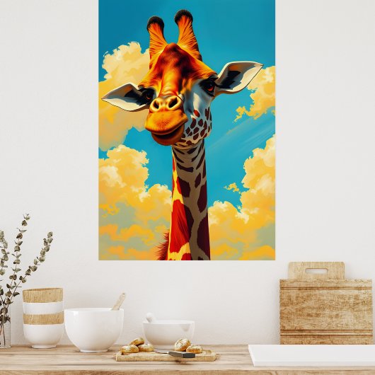 Giraffe Poster (Keuken)