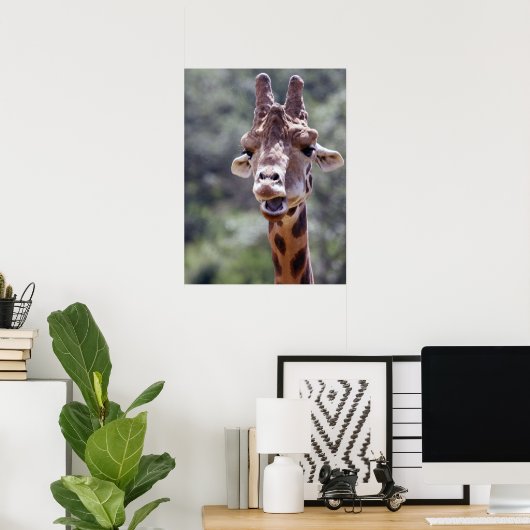Giraffe Poster (Thuiskantoor)