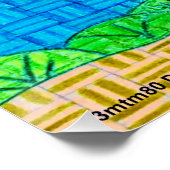 Giraffe - Poster afdrukken (Hoek)