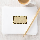 Giraffe Print Adresetiketten Etiket (Insitu)