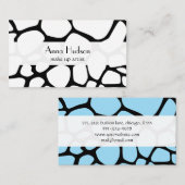 Giraffe Print, Animal Print, Oerwoud, Safari Visitekaartje (Voorkant / Achterkant)