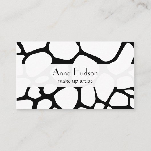 Giraffe Print, Animal Print, Oerwoud, Safari Visitekaartje (Voorkant)