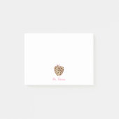 Giraffe Print Apple-leraar Post-it® Notes (Voorkant)