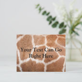 Giraffe Print Briefkaart (Staand voorkant)