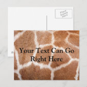 Giraffe Print Briefkaart (Voorkant / Achterkant)
