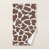Giraffe Print, bruine Giraffe, Animal Print, Oerwo Bad Handdoek (Handdoek)