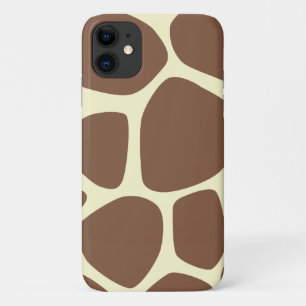 Giraffe Print, bruine Giraffe, Animal Print, Oerwo Case-Mate iPhone Case