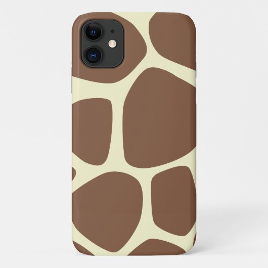 Giraffe Print, bruine Giraffe, Animal Print, Oerwo Case-Mate iPhone Case (Achterkant)