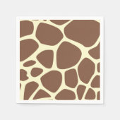 Giraffe Print, bruine Giraffe, Animal Print, Oerwo Servetten (Voorkant)
