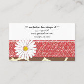 Giraffe Print, bruine Giraffe, Animal Print, Oerwo Visitekaartje (Achterkant)