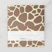 Giraffe Print, bruine Giraffe, wilde dieren, bruil Plaatskaartje (Buitenkant ongevouwen)