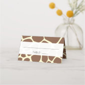 Giraffe Print, bruine Giraffe, wilde dieren, bruil Plaatskaartje (Voorkant)