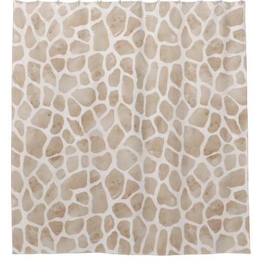 Giraffe Print Douchegordijn (Voorkant)