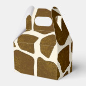Giraffe Print Favor Box Bedankdoosjes (Achterkant)