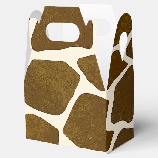  Giraffe Print Favor Box Bedankdoosjes (Geopend)