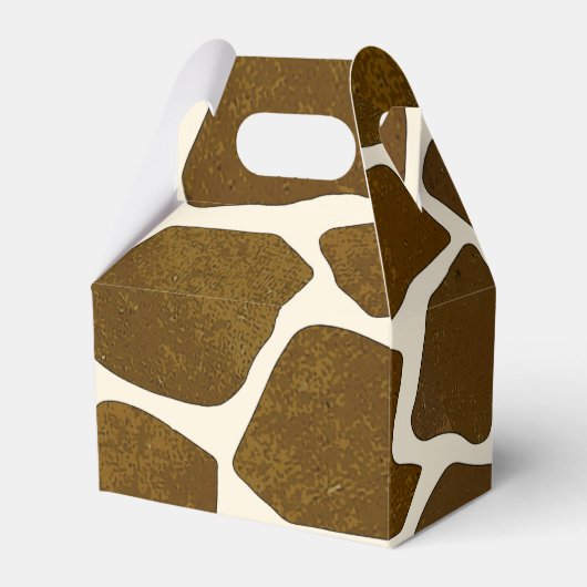 Giraffe Print Favor Box Bedankdoosjes (Voorkant Zijde)