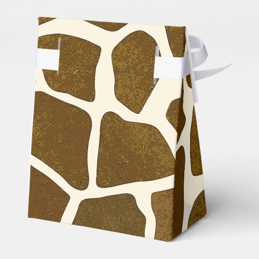  Giraffe Print Favor Box Bedankdoosjes (Achterkant)