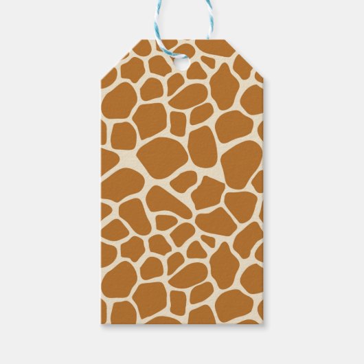 Giraffe Print Gift Label Cadeaulabel (Voorkant)