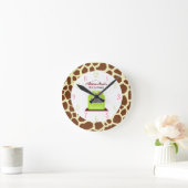Giraffe Print Kitchen Clock Ronde Klok (Huis)