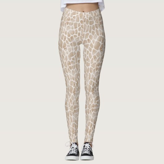 Giraffe Print Leggings (Voorkant)
