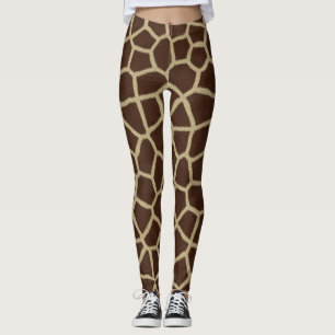Giraffe print leggings