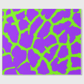 Giraffe Print Mint Amethyst Cadeaupapier (Vlak)