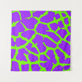 Giraffe Print Mint Amethyst Wandkleed (Voorkant (horizontaal))