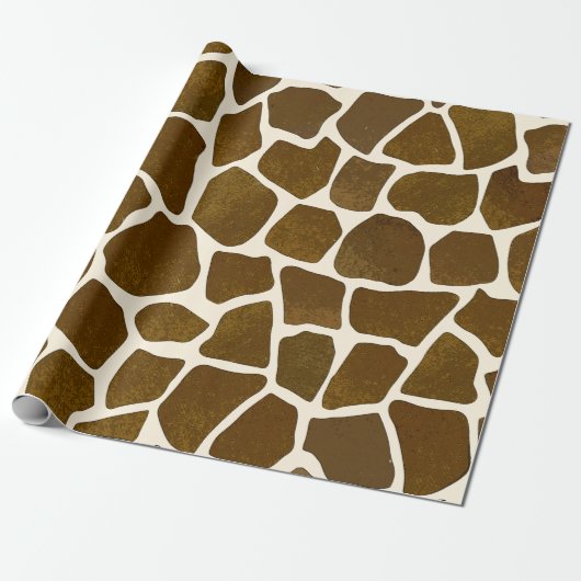 Giraffe print multifunctionele speciale cadeauverp cadeaupapier (Uitgerold)