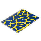 Giraffe Print Navy Yellow Notitieboek (Linkerzijde)